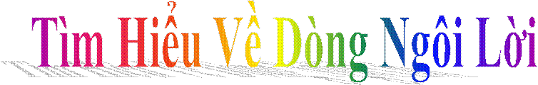 T�m Hiểu Về D�ng Ng�i Lời